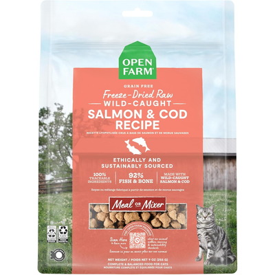 Freeze Dried Cat Food - Wild Caught Salmon & Cod Recipe Dinner Morsels