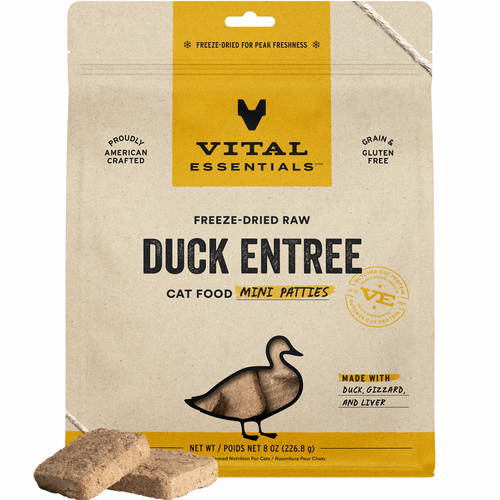 Freeze Dried Cat Food - Mini Patties - Duck
