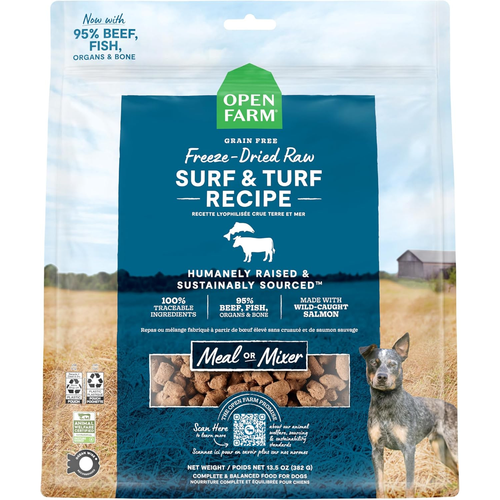 Freeze Dried Dog Food - Surf & Turf Recipe Dinner Morsels