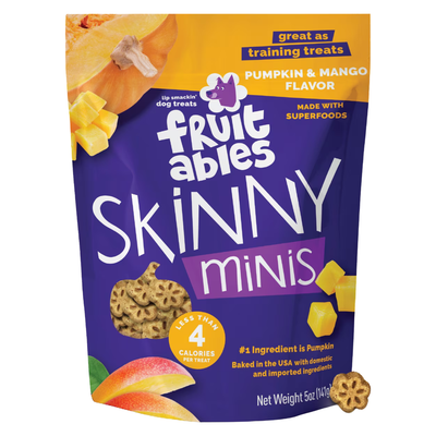 Skinny Minis - Treat de chien souple - Citrouille et mangue - 5 oz