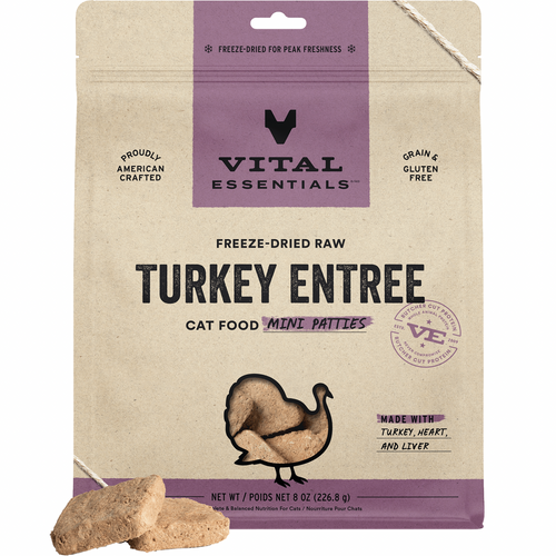 Freeze Dried Cat Food - Mini Patties - Turkey