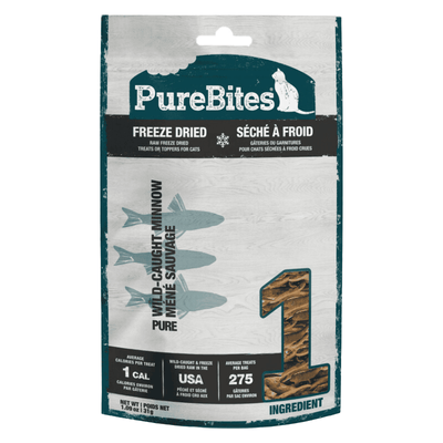 Freeze Dried Cat Treat, Wild-Caught Minnow - J & J Pet Club - Purebites