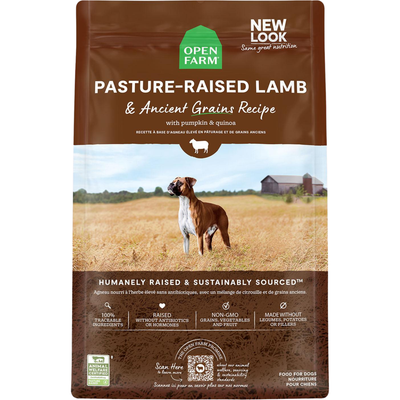 Dry Dog Food - Pasture Raised Lamb & Ancient Grains Recipe