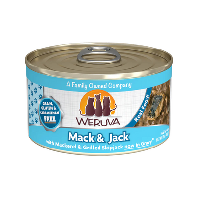 Canned Cat Food - CLASSIC - Mack & Jack - Mackerel & Grilled Skipjack in Gravy