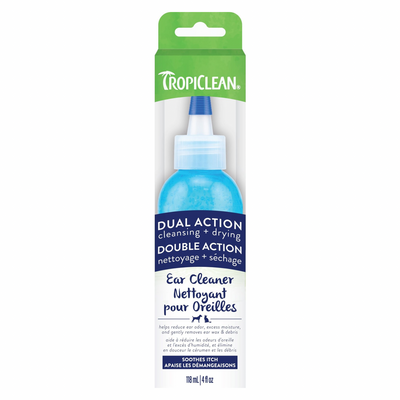 Dual Action Ear Cleaner For Dogs & Cats - 4 fl oz