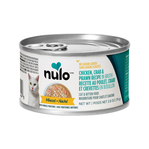 Canned Cat Food - Finely Minced Chicken & Crab in Broth