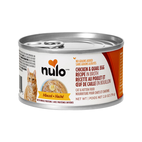 Canned Cat Food - Minced Chicken with Whole Quail Egg in Broth