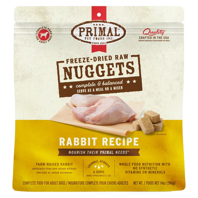 Freeze Dried Dog Food - Rabbit Dinner Nuggets - Adult