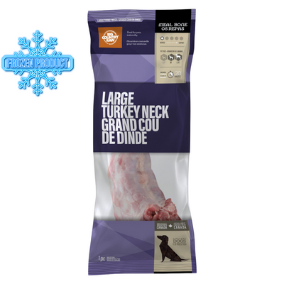 Frozen Raw Bones - Large Turkey Neck