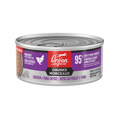 Canned Cat Food - Chunks & Shreds - Chicken & Tuna Entrée - Kitten