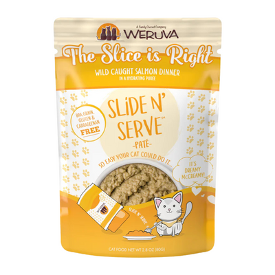Wet Cat Food - SNS Paté - The Slice is Right - Wild Caught Salmon Dinner in a Hydrating Purée