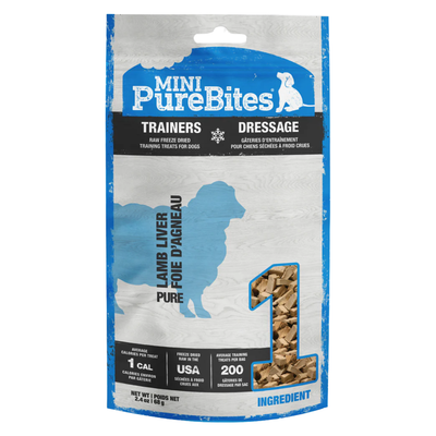 Freeze Dried Dog Treat - Mini Trainers - Lamb Liver