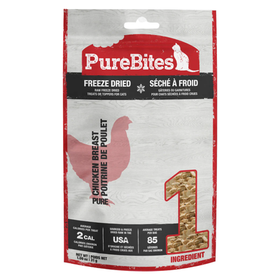Traitements de chat lyophilisés, poitrine de poulet - 65 g