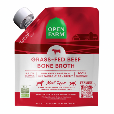 Food Topper For Dogs & Cats, Grass-Fed Beef Bone Broth