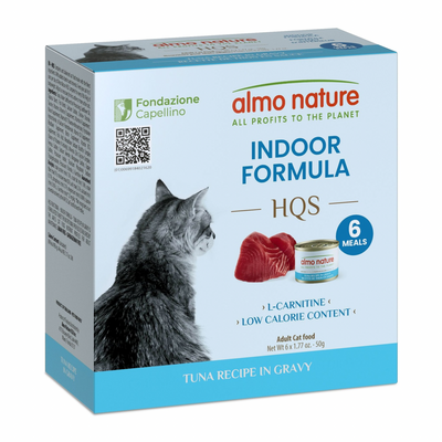 Canned Cat Food - Supportive Formulas HQS - Indoor Formula - Tuna Recipe in Gravy - Adult