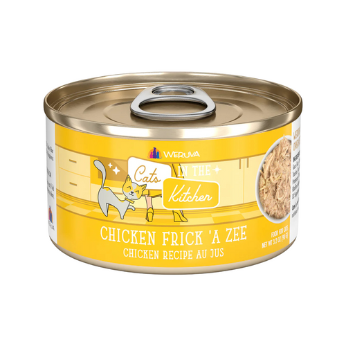 Canned Cat Food - Cats in the Kitchen - Frick 'A Zee - Chicken Recipe Au Jus