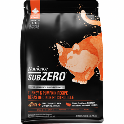 猫干粮 - SUBZERO - 单一肉配方 - 火鸡南瓜配方