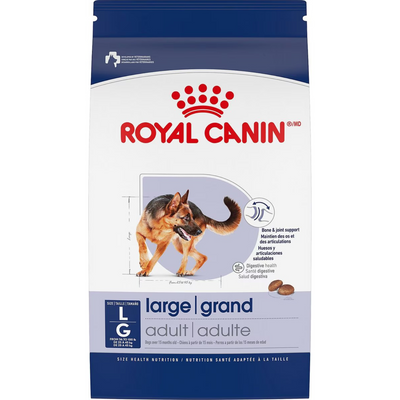 Alimentation sèche pour chiens - Chien adulte - grande race - 30 lb