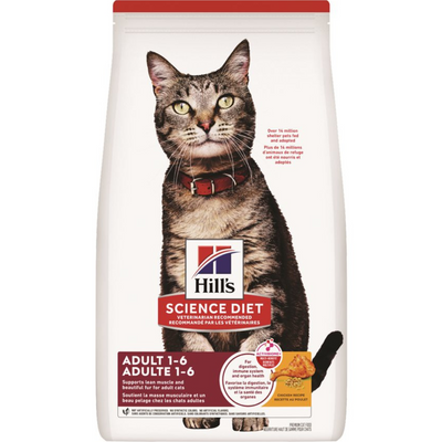Dry Cat Food, Adult 1-6, Chicken Recipe