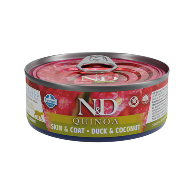 Canned Cat Food - N & D - Quinoa - Skin & Coat - Duck & Coconut