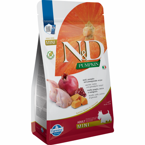 Dry Dog Food - N & D - PUMPKIN - Quail & Pomegranate - Adult Mini