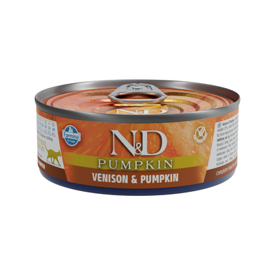 Canned Cat Food - N & D - PUMPKIN - Venison & Pumpkin - Adult