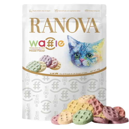 Freeze Dried Cat Treat - Meat Waffle (Mixed Flavor)