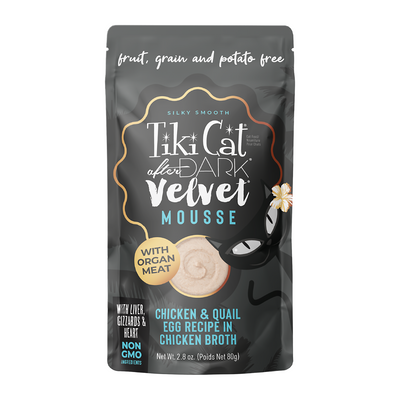 Wet Cat Food - AFTER DARK VELVET MOUSSE - Chicken & Quail Egg Recipe