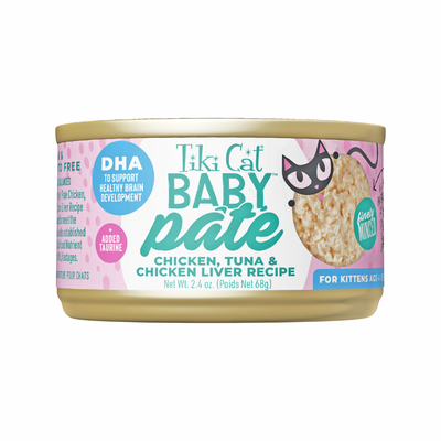 Canned Cat Food - BABY Pâté - Chicken, Tuna & Chicken Liver - Kitten