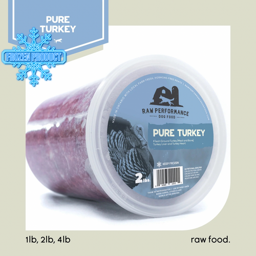 Frozen Raw Food - Pure Turkey