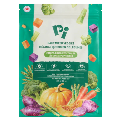 Freeze Dried Food Dog Treat & Topper - Daily Mixed Veggies