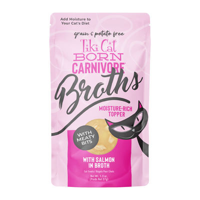 Cat Food Topper - Bouths - Saumon dans le bouillon - 1,3 oz Pouche