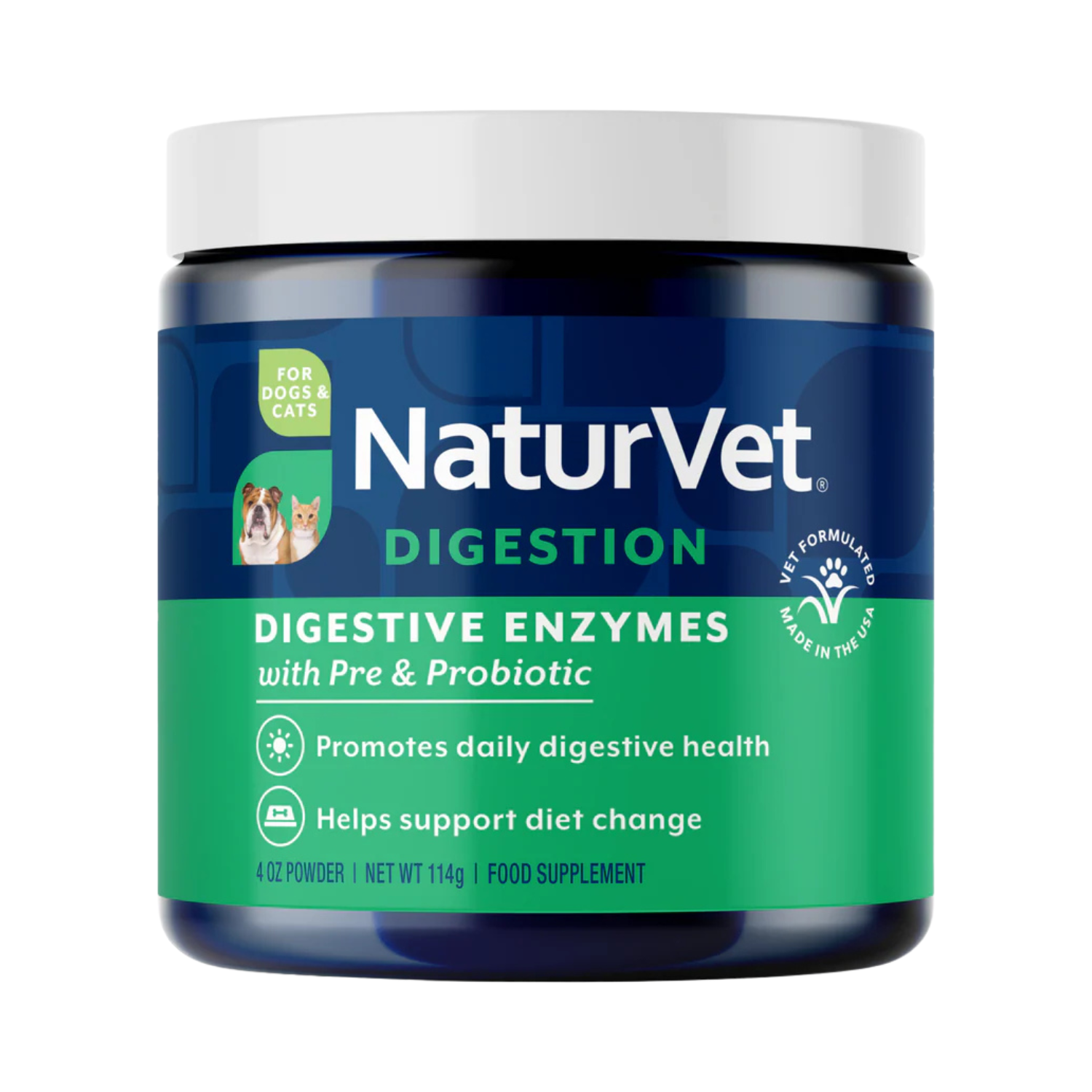 Dog & Cat Supplement - Digestive Enzymes Pre & Probiotic Powder – J & J ...