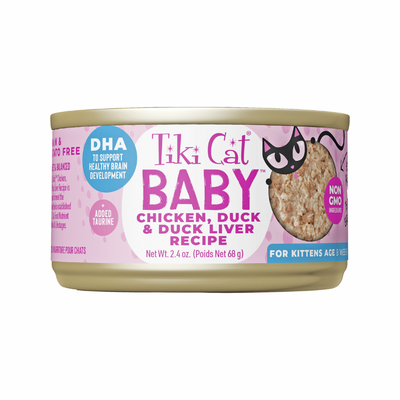 Canned Cat Food - BABY Whole Foods - Chicken, Duck & Duck Liver - Kitten