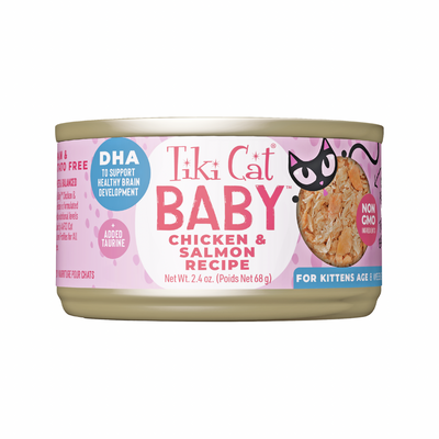 Canned Cat Food - BABY Whole Foods - Chicken & Salmon - Kitten