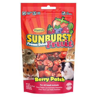 Small Animal Treat - SUNBURST - Freeze Dried Fruit - Berry Patch - 0.52 oz