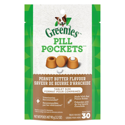 Dog Treat - PILL POCKETS - Tablet Size - Peanut Butter Flavor