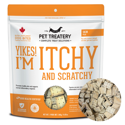 Dog Biscuit - Yikes! I'm Itchy and Scratchy - Nutra Supplement Skin & Coat Bites