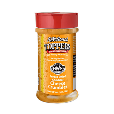 Feeze Dried FUNCTIONAL Food Topper for Dogs & Cats - Cheese Crumbles - 5 oz