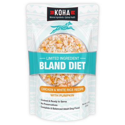 鲜食成狗粮 - 单一肉配方温和饮食 - 鸡肉白米南瓜配方 - 12.5盎司袋装