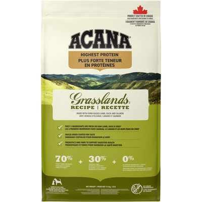 Dry Dog Food - Highest Protein - Grasslands
