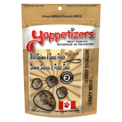 风干狗狗零食 - 野生三文鱼红薯配方 - 100克