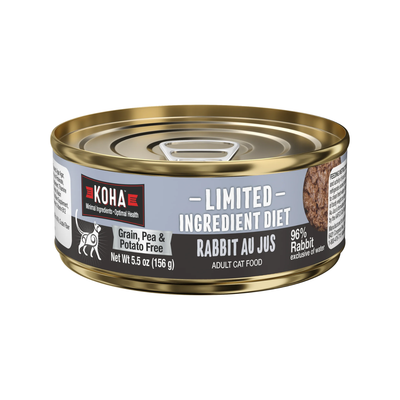 Canned Cat Food - Limited Ingredient Diet Pâté - Rabbit Au Jus - Adult