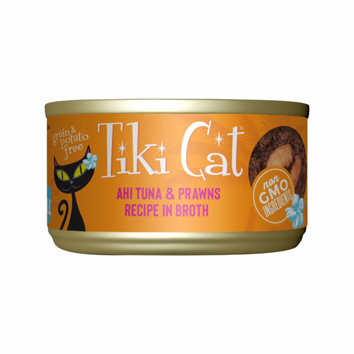 Canned Cat Food - Manana GRILL - Ahi Tuna & Prawns Recipe in Broth