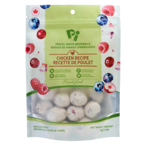 Freeze Dried Dog & Cat Treat - Meatballs - Chicken Recipe