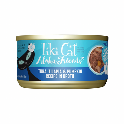 Nourriture pour chats en conserve - Aloha Friends - Thon, Tilapia & Pumpkin
