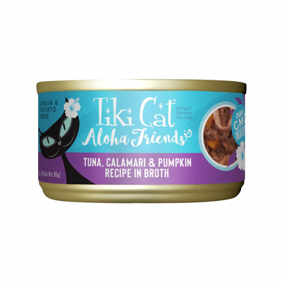 猫罐头 - ALOHA FRIENDS - 金枪鱼鱿鱼南瓜