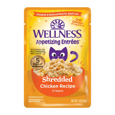 Wet Cat Food - Appetizing Entrées - Shredded Chicken Recipe in Sauce - Adult