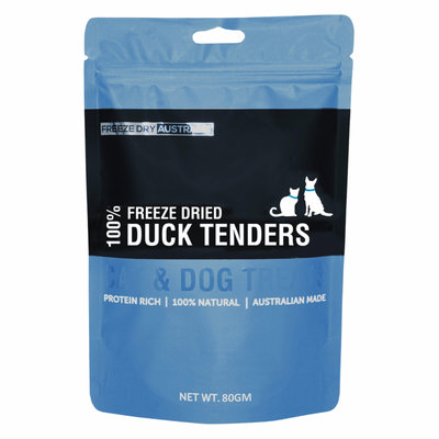 Freeze Dried Cat & Dog Treat - Duck Tenders - 80 g