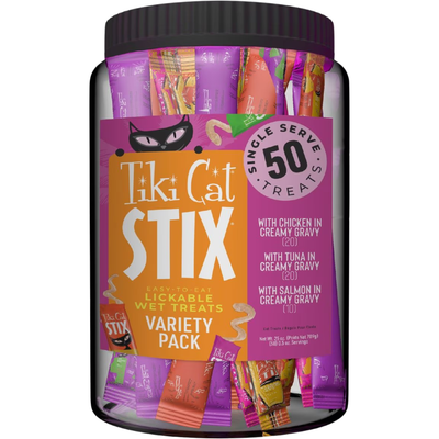 Lickable Cat Treat - STIX - Variety Pack (Chicken, Tuna, Salmon)